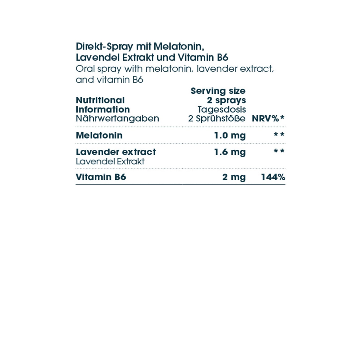 MELATONIN SLEEP SUPPORT COMPLEX SPRAY
