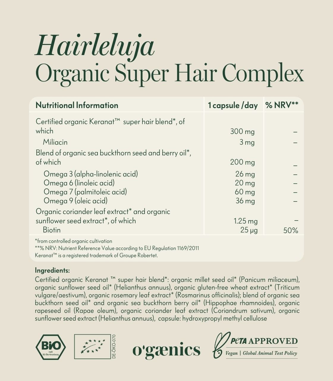 HAIRLELUJA SUPER HAIR KOMPLEX