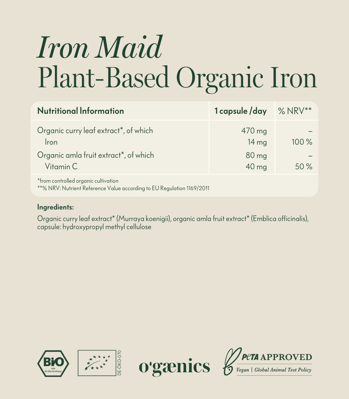 IRON MAID PLANT BASED IRON