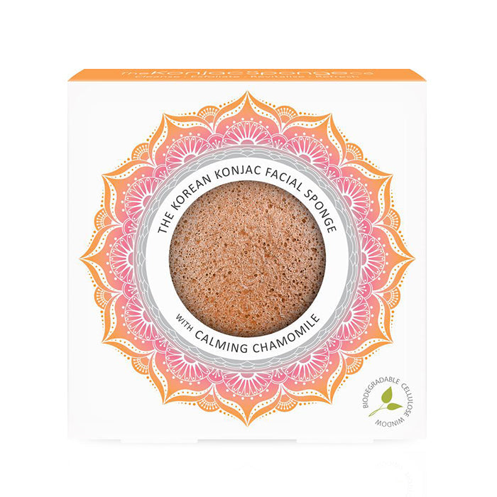 THE MANDALA CHAMOMILE & PINK CLAY FACE SPONGE
